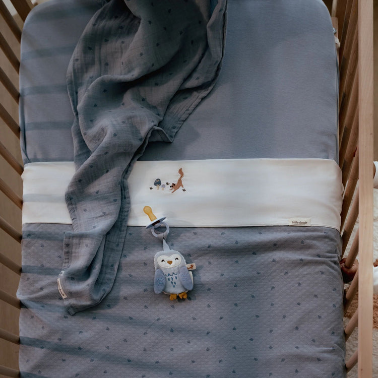 LITTLE DUTCH. Κουβέρτα καλοκαιρινή Pure Denim Blue 70x100