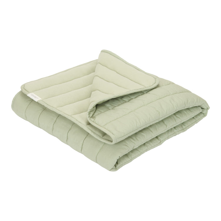 LITTLE DUTCH. Cot quilted bedspread Sage