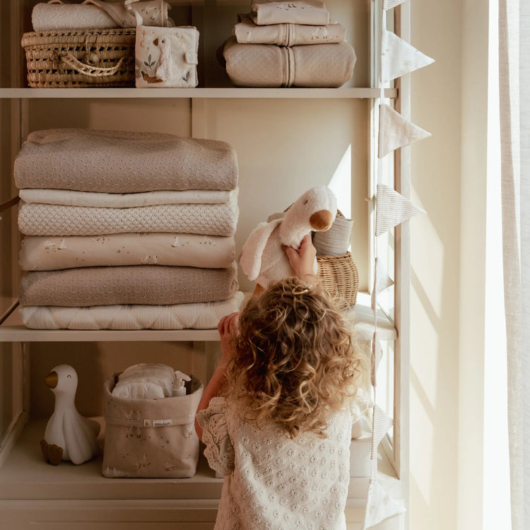 LITTLE DUTCH. Κουβέρτα καπιτονέ Pure Soft White 110x140