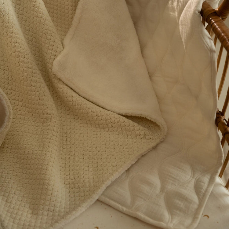 LITTLE DUTCH. Κουβέρτα καπιτονέ Pure Soft White 70x100