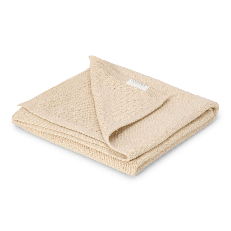 LITTLE DUTCH. Κουβέρτα πλεκτή Pure Soft Beige 110x140