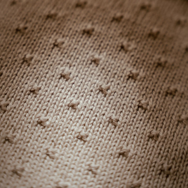 LITTLE DUTCH. Κουβέρτα πλεκτή Pure Soft Beige 110x140