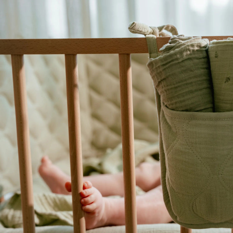 LITTLE DUTCH. Playpen bumper Pure Sage