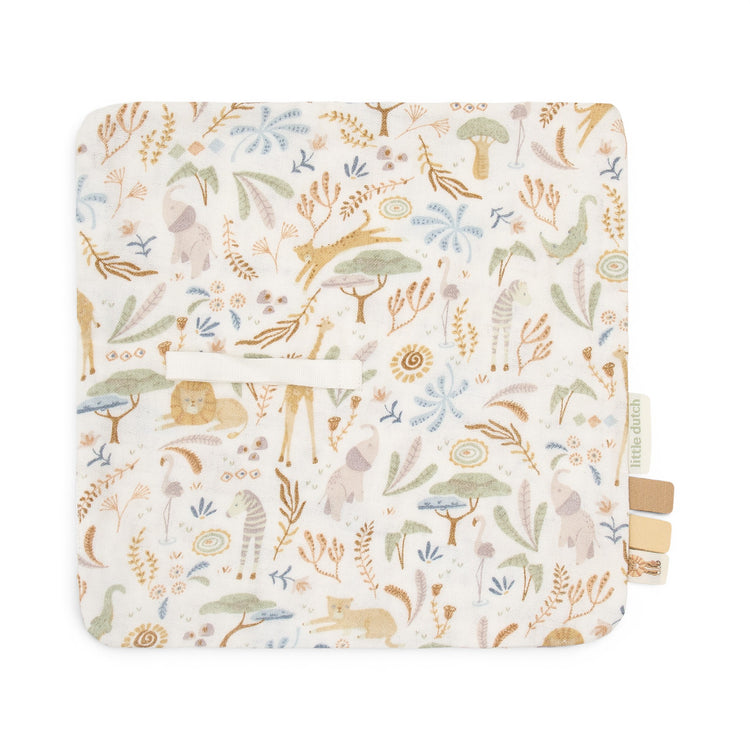LITTLE DUTCH. Pacifier cloth - Safari Wonders