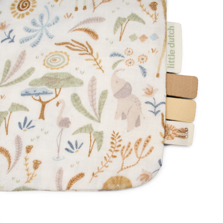 LITTLE DUTCH. Pacifier cloth - Safari Wonders