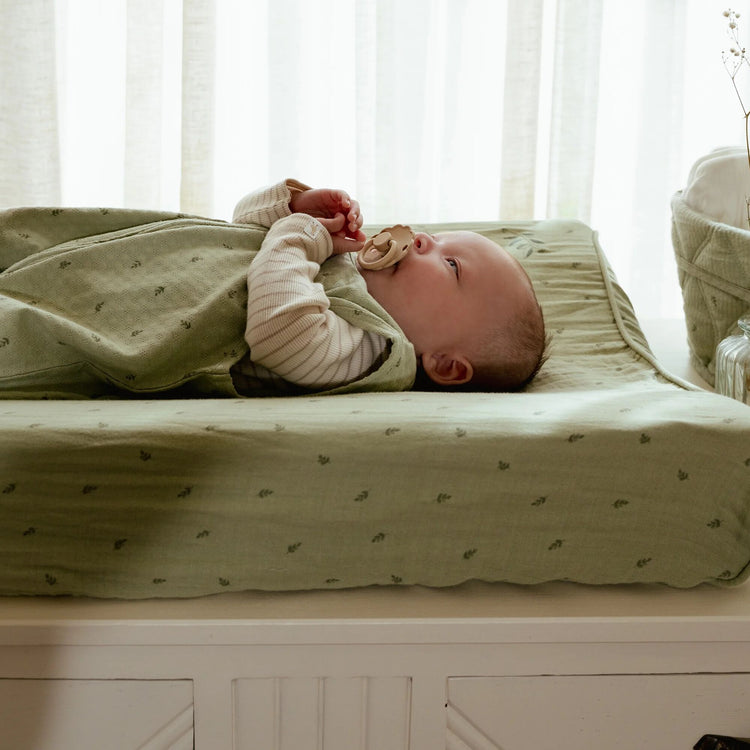 LITTLE DUTCH. Changing mat cover Pure Sage