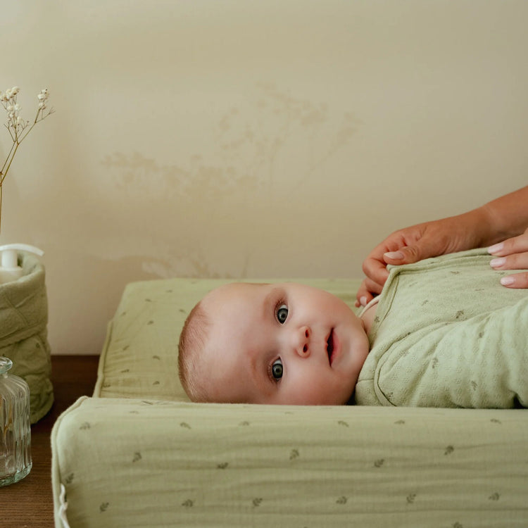 LITTLE DUTCH. Changing mat cover Pure Sage