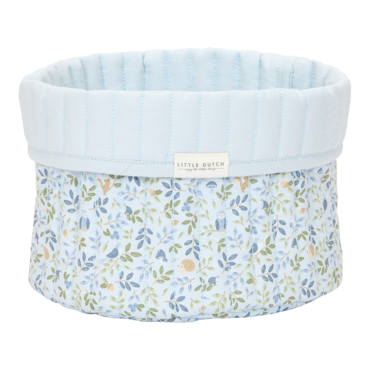 LITTLE DUTCH. Quilted storage basket small Forest Adventure (reversible)