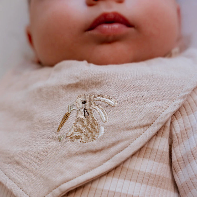 LITTLE DUTCH. Σετ 2 σαλιάρες-μπαντάνες Baby Bunny