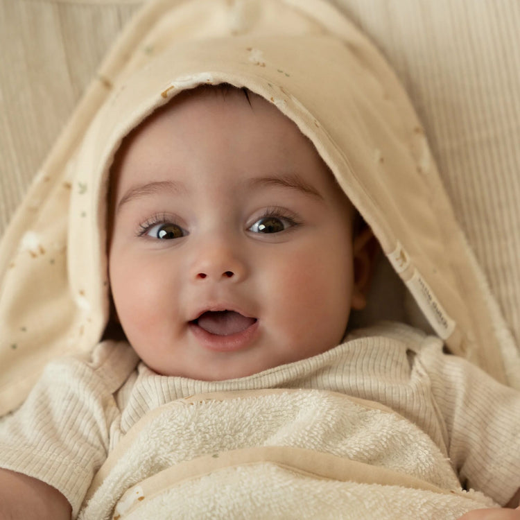 LITTLE DUTCH. Μπουρνουζοπετσέτα Little Goose 75x75 (εκρού)