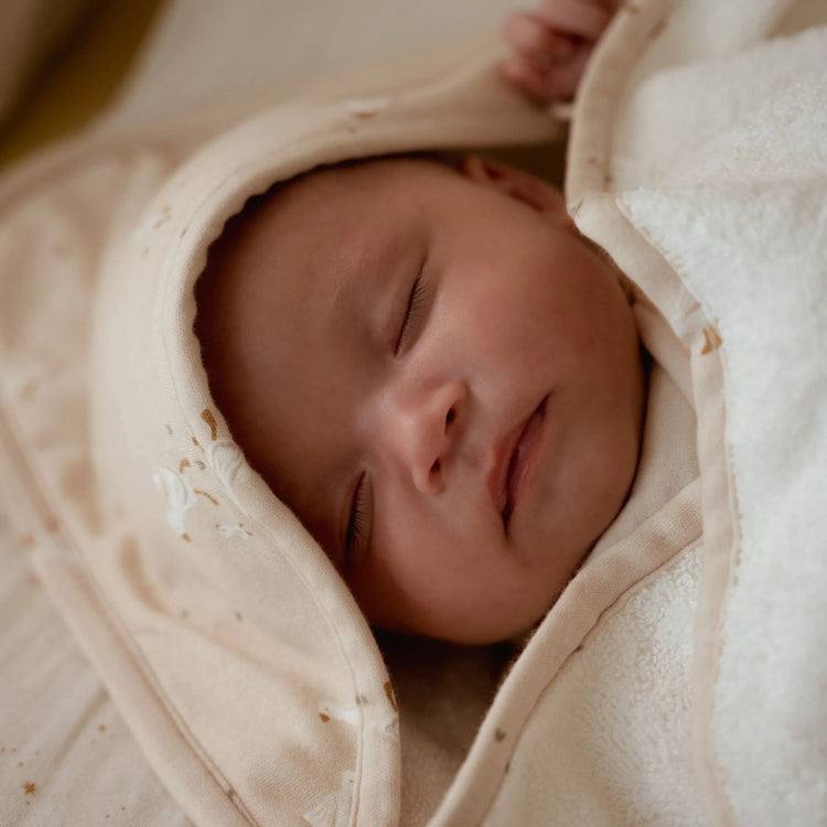 LITTLE DUTCH. Μπουρνουζοπετσέτα Little Goose 75x75 (εκρού)