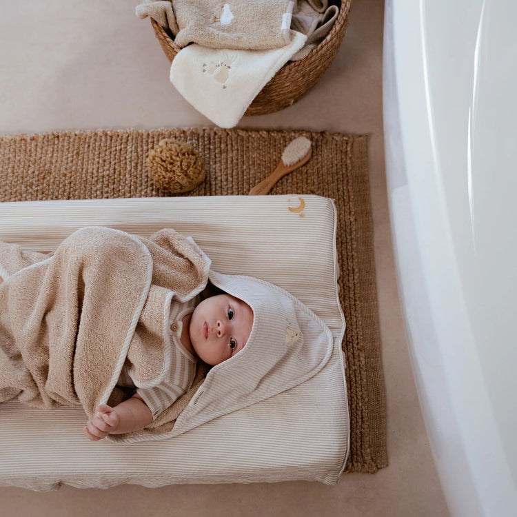 LITTLE DUTCH. Μπουρνουζοπετσέτα Little Goose 75x75 (εκρού)