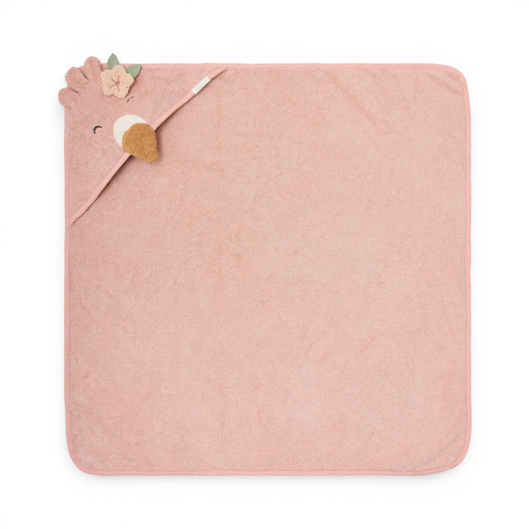 LITTLE DUTCH. Μπουρνουζοπετσέτα Flamingo 75x75