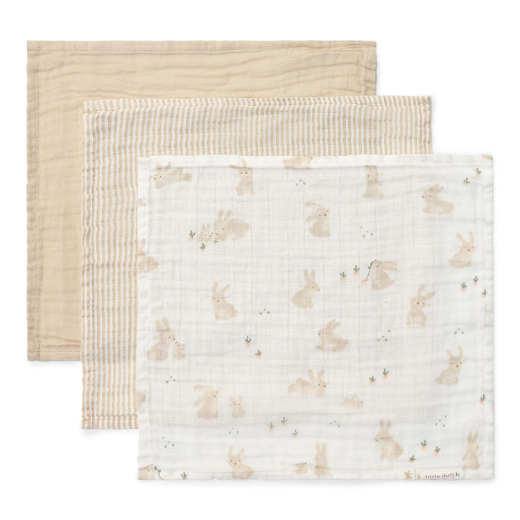 LITTLE DUTCH. Mouth wipe set Baby Bunny