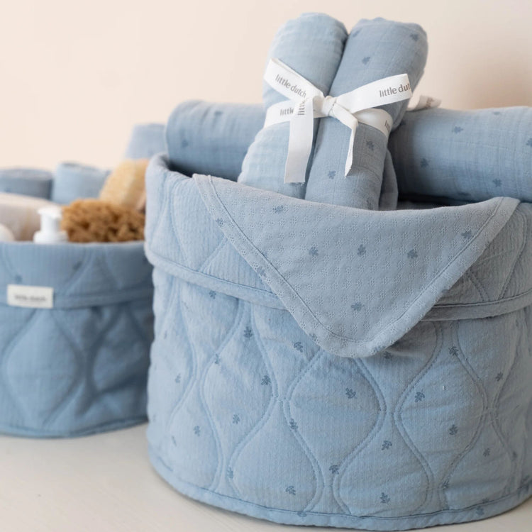 LITTLE DUTCH. Swaddles muslin Pure Denim Blue 70x70