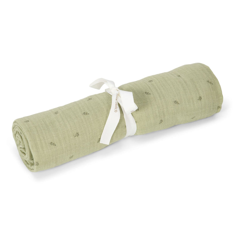LITTLE DUTCH. Swaddle muslin Pure Sage 120x120