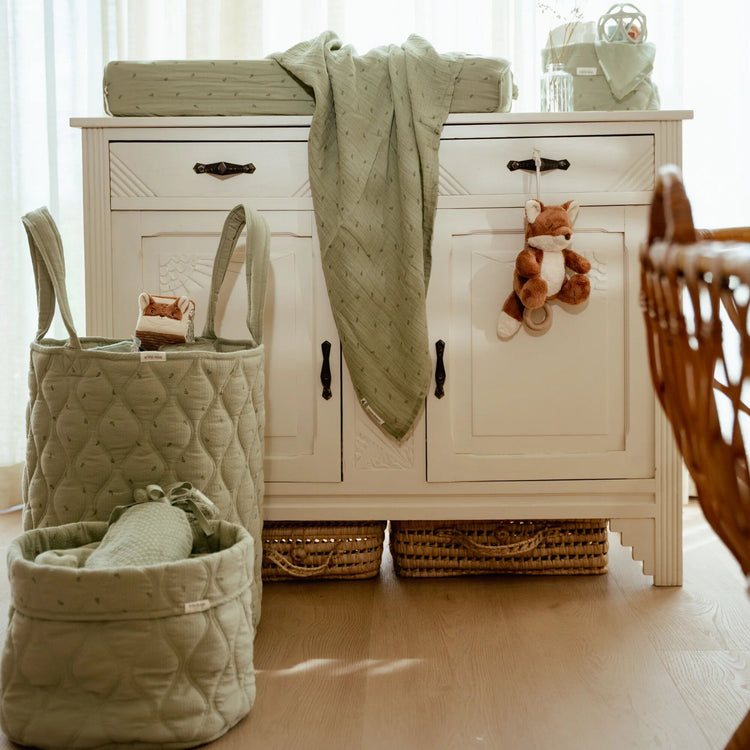 LITTLE DUTCH. Swaddle muslin Pure Sage 120x120