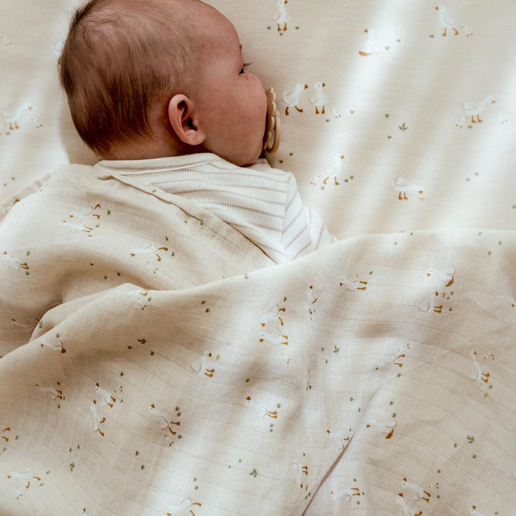 LITTLE DUTCH. Πανάκι αγκαλιάς - ύπνου από μουσελίνα Little Goose 120x120