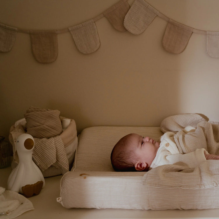 LITTLE DUTCH. Swaddle muslin Pure Soft Beige 120x120