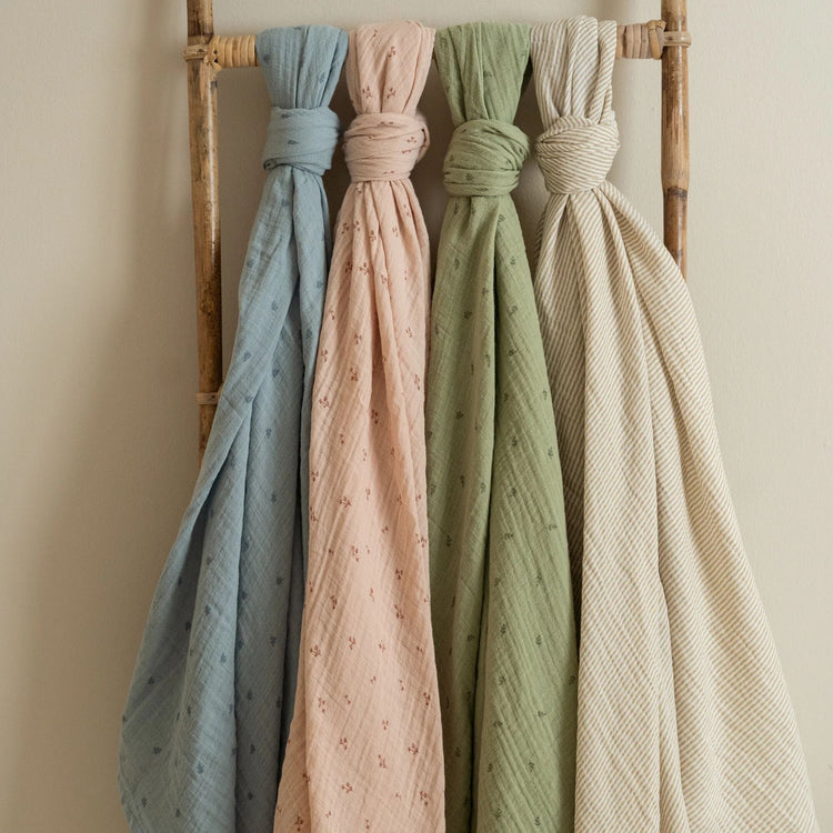 LITTLE DUTCH. Swaddle muslin Pure Soft Beige 120x120
