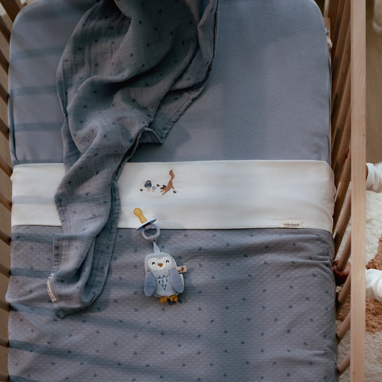 LITTLE DUTCH. Swaddle muslin Pure Denim Blue 120x120