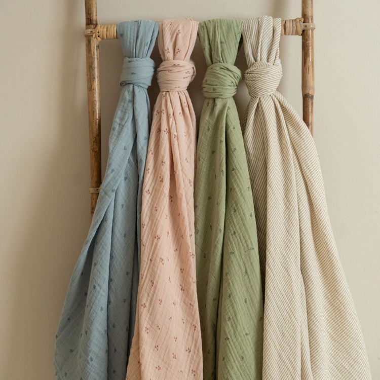 LITTLE DUTCH. Swaddle muslin Pure Blossom 120x120