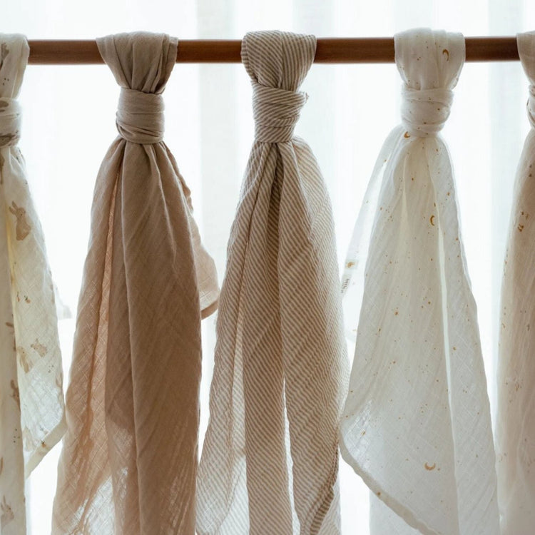 LITTLE DUTCH. Πανάκι αγκαλιάς - ύπνου από μουσελίνα Baby Bunny 120x120