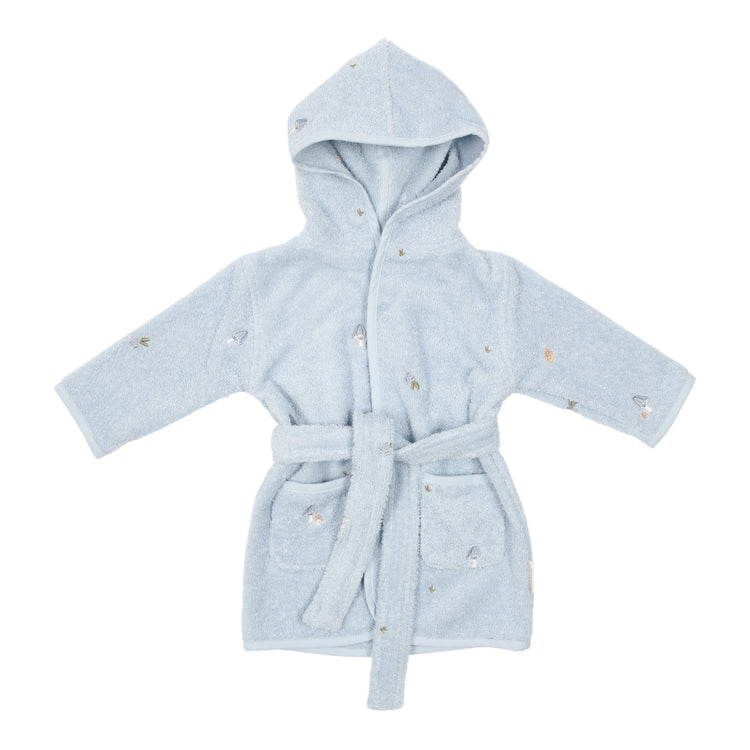 LITTLE DUTCH. Bathrobe embroidered Blue