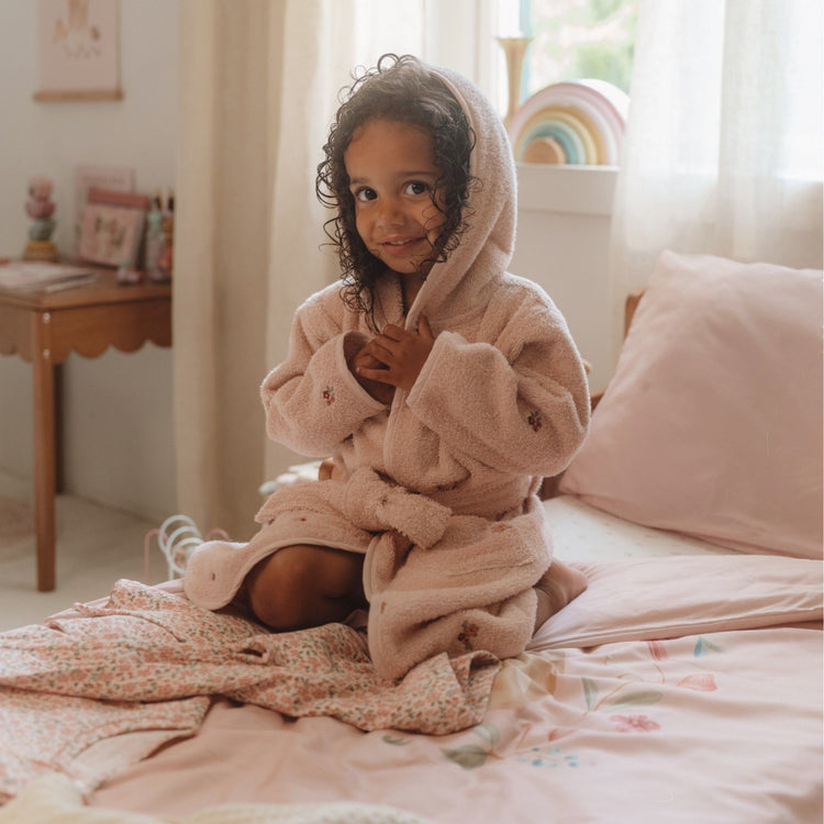 LITTLE DUTCH. Bathrobe embroidered Blossom