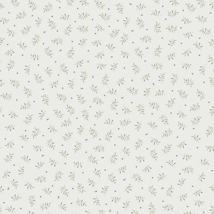 LITTLE DUTCH. Non-Woven Wallpaper Blueberry Leaves