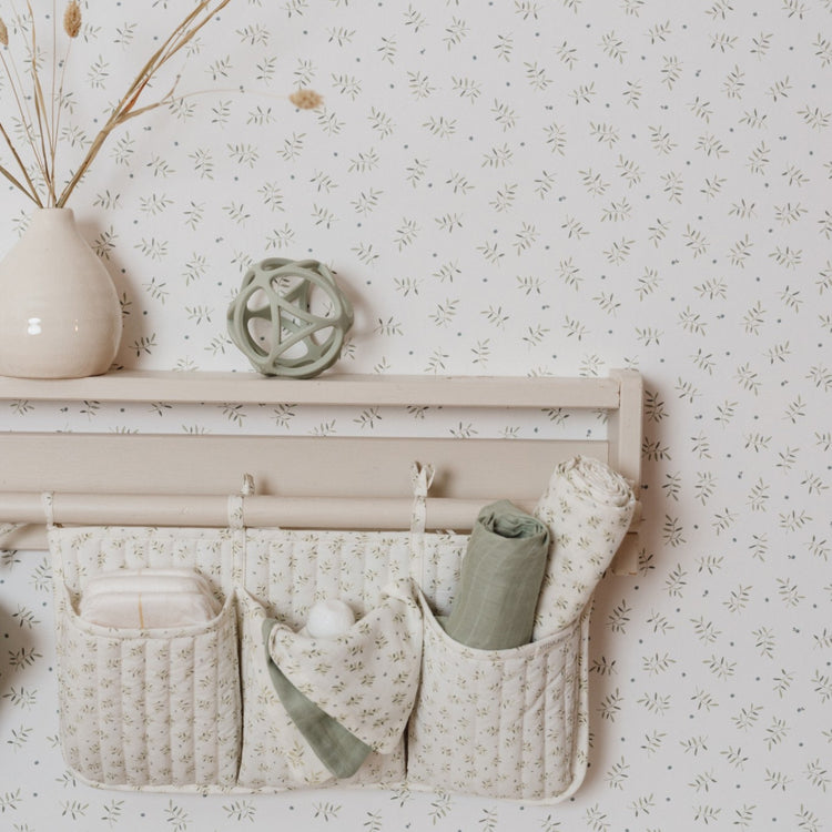LITTLE DUTCH. Non-Woven Wallpaper Blueberry Leaves