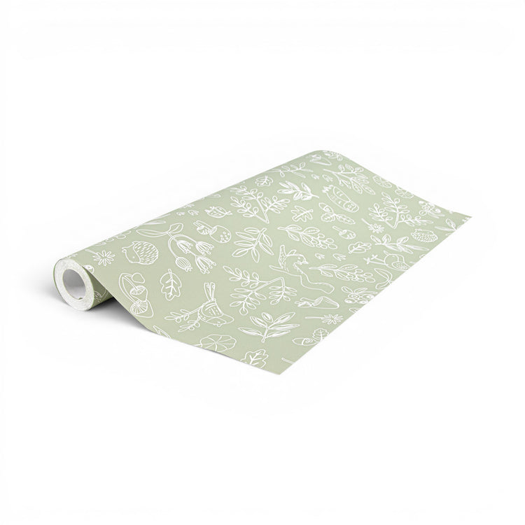 LITTLE DUTCH. Non-Woven Wallpaper Forest Wonders Sage