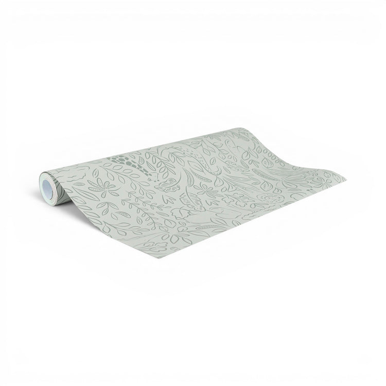 LITTLE DUTCH. Non-woven wallpaper Safari Dreams Sage