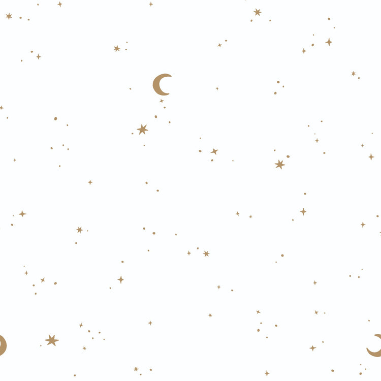 LITTLE DUTCH. Non-Woven Wallpaper Moon & Stars