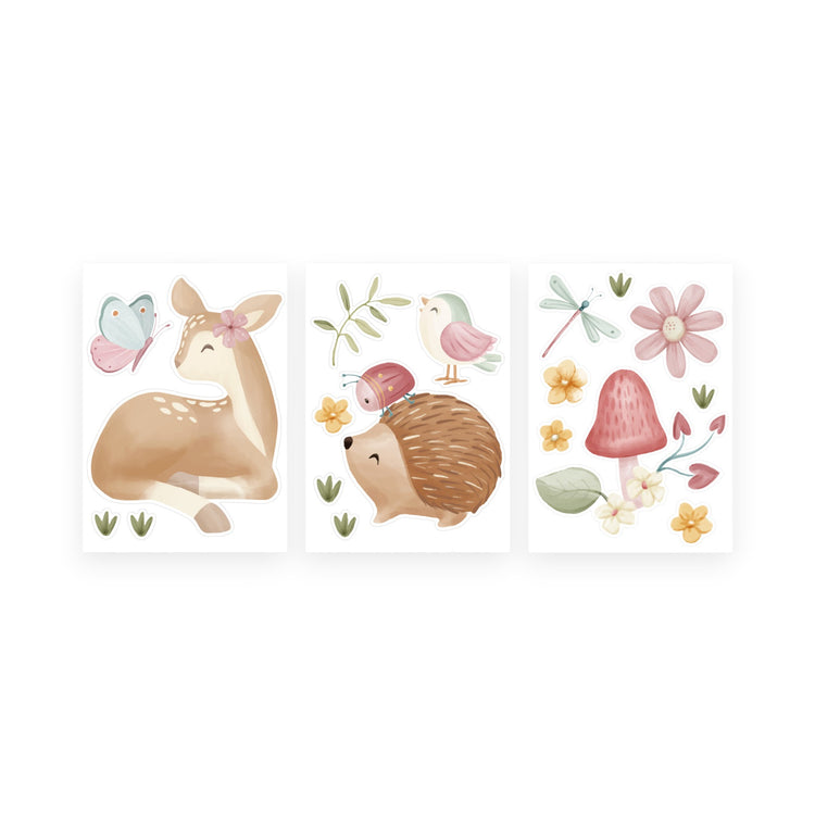 LITTLE DUTCH. Wall decalls set of 3 sheets Fairy Garden