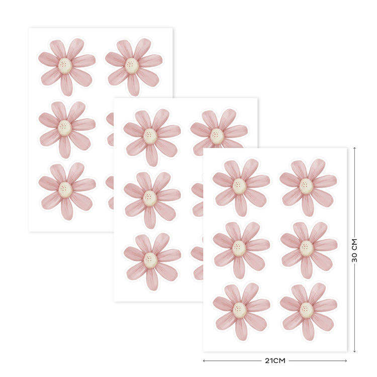 LITTLE DUTCH. Wall decalls set of 3 sheets Flowers Fairy Garden