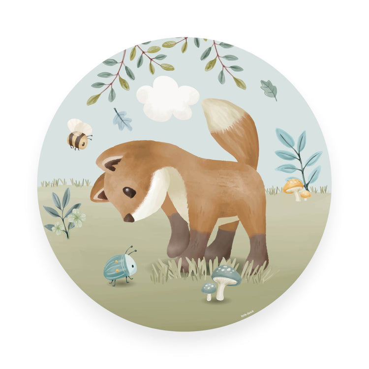 LITTLE DUTCH. Wallpaper circle Forest Friends
