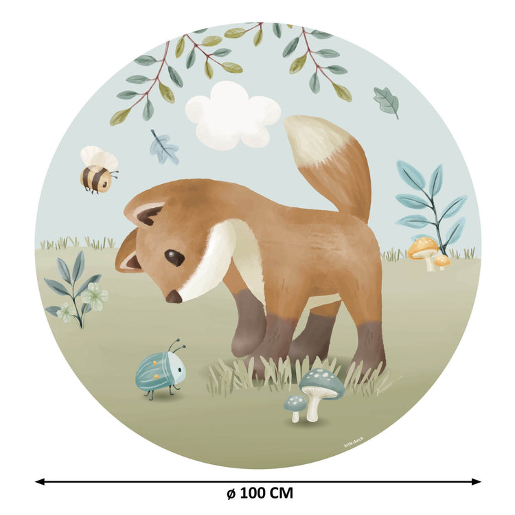 LITTLE DUTCH. Wallpaper circle Forest Friends