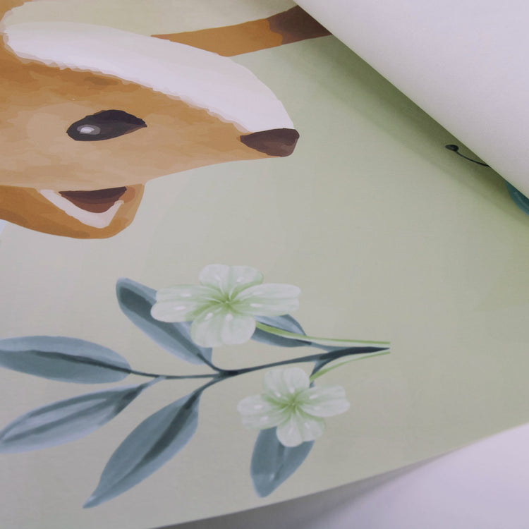 LITTLE DUTCH. Wallpaper circle Forest Friends