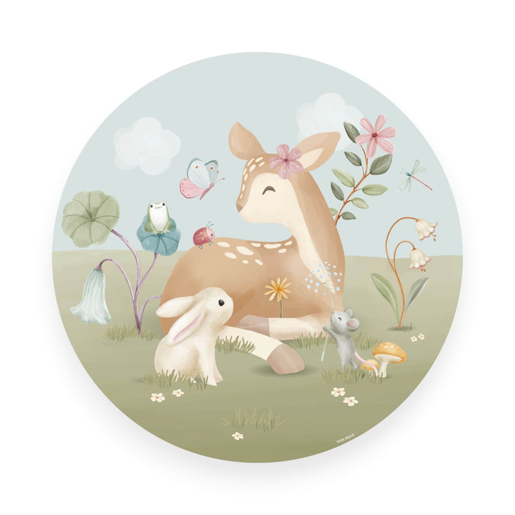 LITTLE DUTCH. Wallpaper circle Fairy Garden