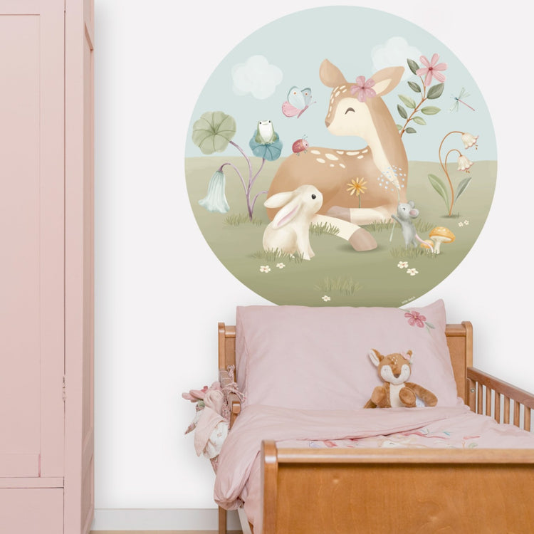LITTLE DUTCH. Wallpaper circle Fairy Garden