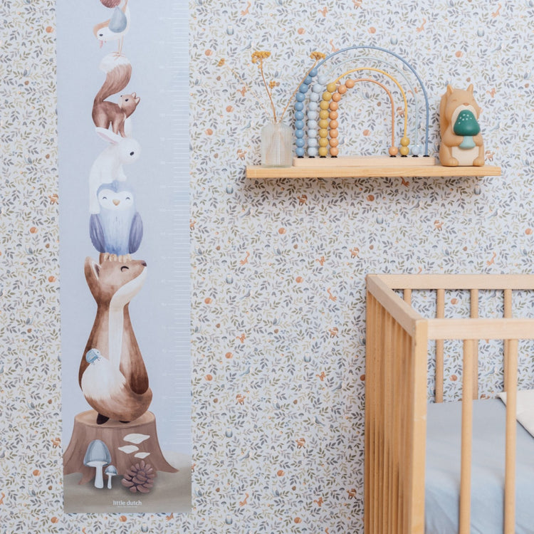LITTLE DUTCH. Growth chart wall decall Forest Friends