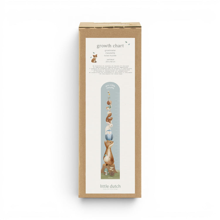 LITTLE DUTCH. Growth chart wall decall Forest Friends