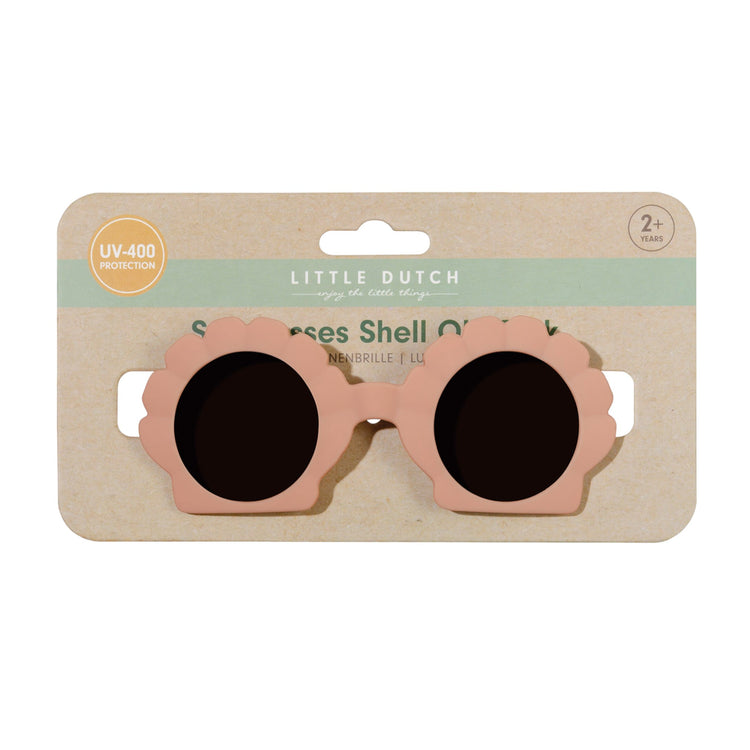 LITTLE DUTCH. Kids sunglasses UV 400 Shell Old Pink