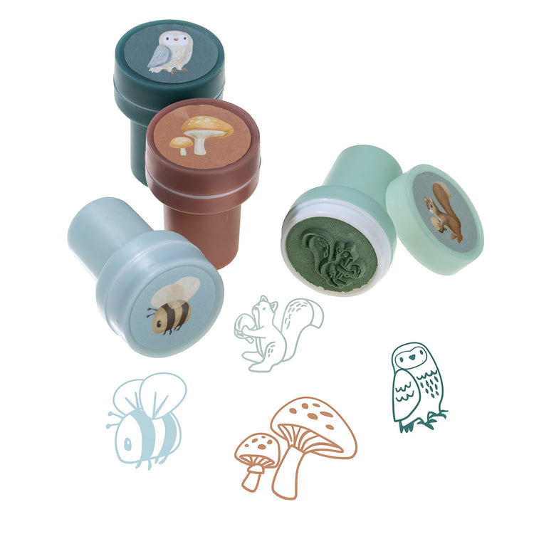 LITTLE DUTCH. Self Inking Stamps Forest Friends