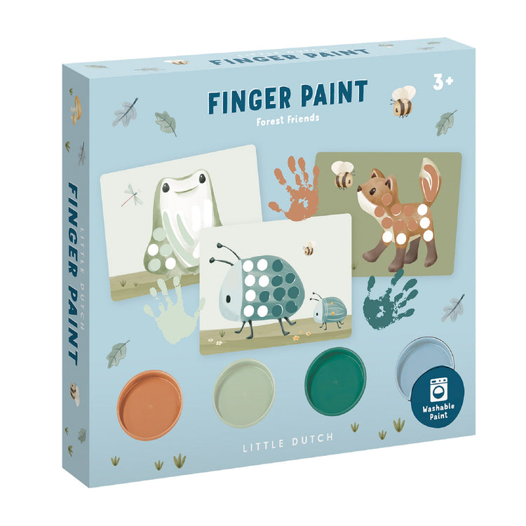 LITTLE DUTCH. Fingerpaint Set Forest Friends