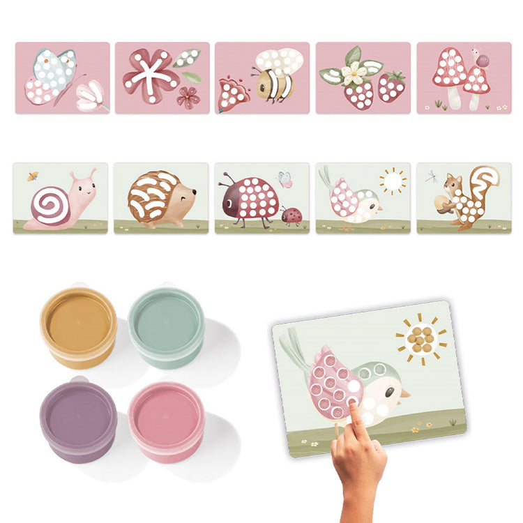 LITTLE DUTCH. Fingerpaint Set Fairy Garden