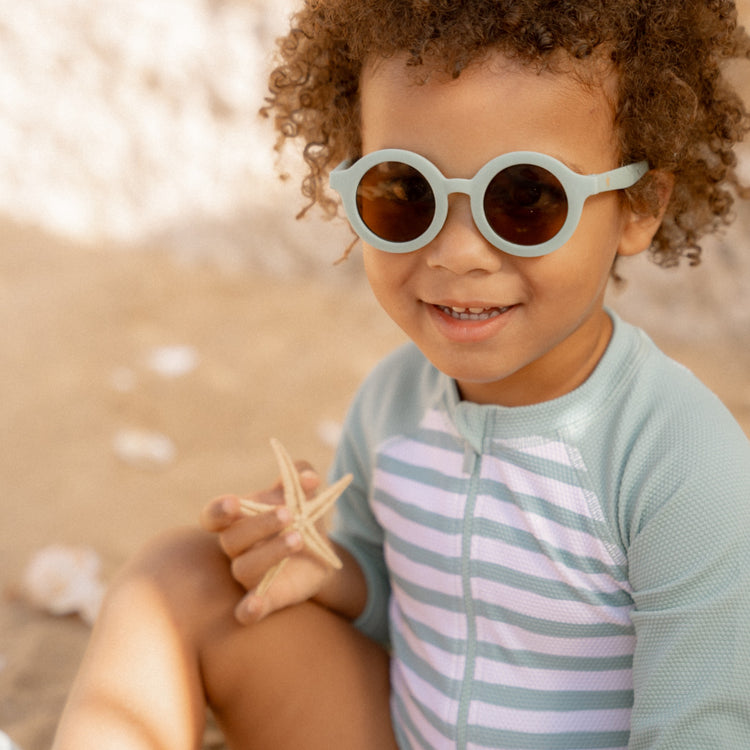 LITTLE DUTCH. Kids Sunglasses Round Sea Green