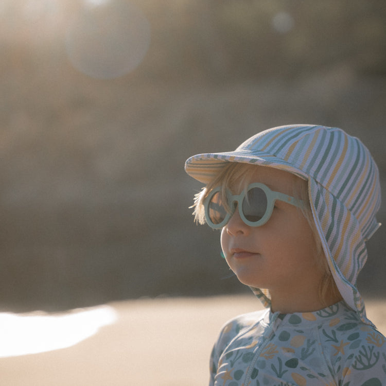 LITTLE DUTCH. Kids Sunglasses Round Sea Green