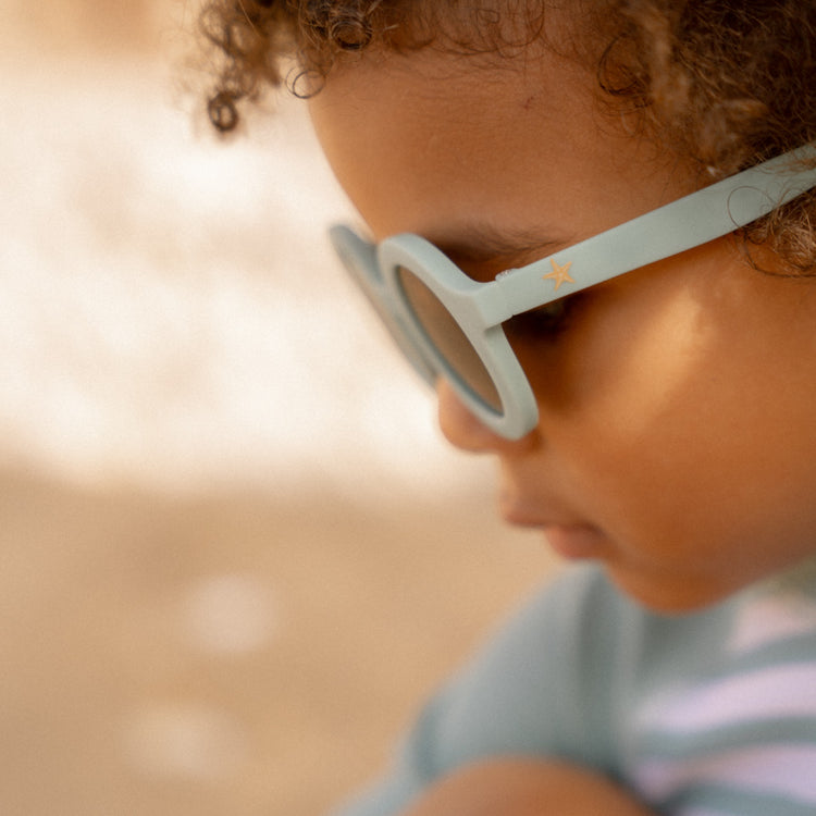 LITTLE DUTCH. Kids Sunglasses Round Sea Green